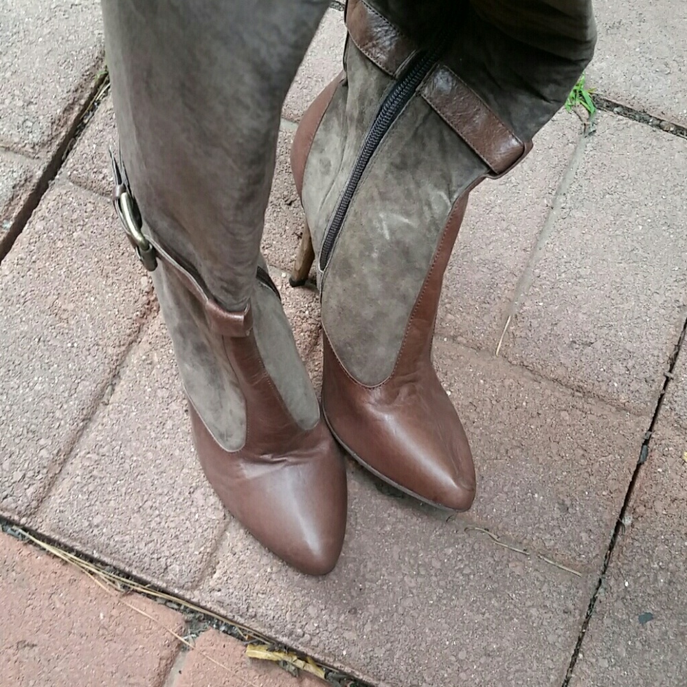 Brown suede over the knee boot NEW - Picture 4 of 4